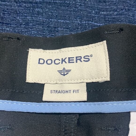 Dockers Straight Fit Pants black Sz 33/32 - Picture 4 of 8